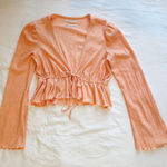 Urban Outfitters  Coral V-Neck Blouse Photo 0