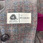 Union Made 4 Wool Gray Plaid Skirt Blazer Suit Photo 9