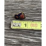 Vintage Cloisonne Earrings 70s Enamel Butterfly Floral Pin Post Backs Blue Photo 6