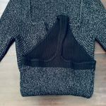 Abercrombie & Fitch  Metallic Black Sweetheart Neck Stretchy Sweater Bodysuit XS Photo 3