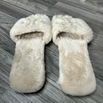 Tory Burch  Double T Shearling Slides Cream 8 Photo 3