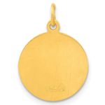 Sterling Silver 24k Gold-plated Saint Florian Medal Photo 2