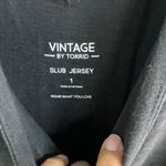 Torrid Vintage by  slub jersey black waterfall tunic tank size 1 (1X) #718 Photo 3