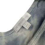 Beyond Yoga  Size Large Long Sleeve V Neck Pullover Gray Tie Dye 100% Cotton Yoga Photo 3