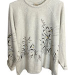 VTG Artisians women's 2XL birds flower print fleece beige sweater Size undefined Photo 0