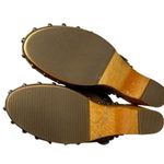 Dingo Woodstock DI 149 Brown Suede Turquoise Western Wooden Clogs Women's 8.5 Photo 2