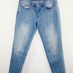 Wild Fable Wild Blue Light Wash Blue Stretch Denim Raw Hem Jean Jeggings Junior's Size 5 Photo 0