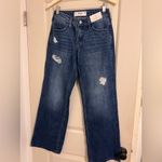Hollister  Co. 00R 24 Regular Baggy Wide Leg Blue Denim Jeans Pants Relaxed Photo 1