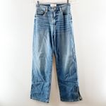 Evereve High Rise Ever Trouser Wide Leg Jeans Blue 25 Photo 1