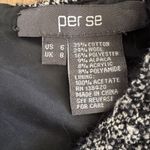 Per Se Dress Woven Sleeveless Black White Classic Cotton Wool Size 6 Photo 4