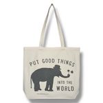 Sugarboo & Co Put Good Things Into The World Medium Canvas Tote Photo 1