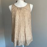 Volcom Vintage  Lace Tan Top Size L Photo 3