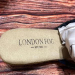 London Fog 🌸  Navy Blue Rhinestone Sandals Photo 2