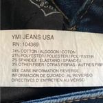 Ymi High Rise Boot Cut Raw Hem Jeans Size 26 Photo 9