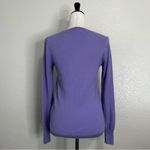 J. Crew 100% Cashmere Purple Crewneck Pull Over Sweater, Sz Small Photo 6