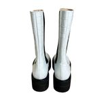 Stuart Weitzman NEW  Presley Ultralift Lug Sole Croc Boot Light Blue US 8 EU 38.5 Photo 4