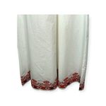 Julia Amory 𖤗 Casablanca Caftan Midi Dress 𖤗 White Red Moroccan Embroidery 𖤗 XS Photo 11