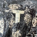 Joie  Baltic Floral Print Ruffle High Neck Satin Sleeveless Blouse Photo 3