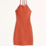 Abercrombie & Fitch  orange mini halter dress Photo 8