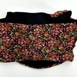 ZARA Floral Crop Top Corset Lined Strapless Tube Hook & Eye Multicolor XS Photo 7