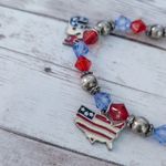 USA America Theme Stretch Bracelet Photo 3