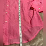 Flawless  Button Down Women’s Size Large Lightweight Rayon Pink NWT Photo 4