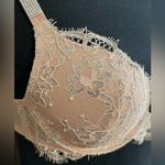 Victoria's Secret  Blush Lace Push Up Underwire Bra with Rhinestone Straps Photo 2