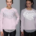 Lululemon womens 6 /8 snapshot Crew pullover sweatshirt reflective neutral blush Photo 9