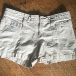 American Eagle Y2K zipped hem khaki shorts Photo 0