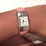 TRENDZ Pink Faux Alligator Print Adjustable Cuff Watch Photo 1