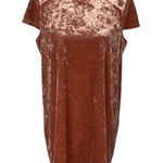 Madewell  Dress Large Brown Short Sleeve Boho Casual Fall Workwear‎ Chic Photo 0