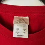 Adidas Vintage Baseball T Shirt Crossed Bat Ball Field Game Logo Red Large L Photo 4