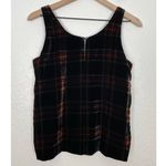 J.Crew  Stewart Tartan Plaid Velvet Tank Top Size 0 Photo 2