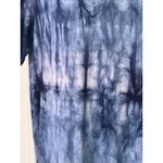 Simply Southern maxi knot shirt dress NWT blue and black tie dye womens xxl Photo 6