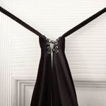 Jenny Yoo  Collection NWT Black Velvet Sullivan Dress Maxi Bridesmaid Gown 4 Photo 9