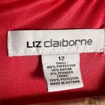 Liz Claiborne Teaberry Pink Sleeveless Flounce Flared Hem Belted Dress Size 12 Photo 1