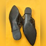 ZARA Black Mesh Polka Dot Mules Photo 2