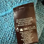 Nic+Zoe  Deserve It Fringe Detail Jacket SZ M Teal Photo 4