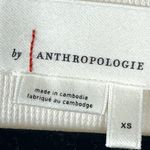 Anthropologie  Bohemian Thermal Waffle Knit Floral Puff Sleeve Top XS Oversized Photo 6