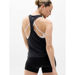 Athleta M With Ease Sport Racerback Tank Black Medium Photo 1