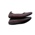 Rothy's Max Square Ballet Flats in Maple (Mocha Mousse Color) Micro Check Size 8 Brown Photo 5