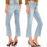 SLVRLAKE Sara Low Rise Slim Bootcut Raw Hem Jeans in Atwater Size 27 Blue Photo 3