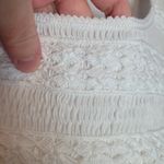 Peruvian Connection  WHITE PIMA COTTON SMOCKED CROCHET CHEST NIGHTGOWN TRAD WIFE Photo 8