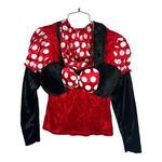 Disney Minnie Mouse Halloween Costume Hoodie Ears Bow Women Small/Medium NWOT Photo 7