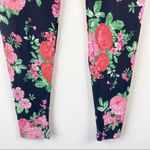 LIQUIDO ACTIVE Black Pink Floral Athletic Leggings Size X Photo 7
