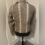 Vigoss NWT  Faux Leather Snakeskin Moto Jacket size Medium Photo 3