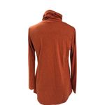 YA Los Angeles  Cotton/Rayon Orange Asymmetrical Sweatshirt Jacket  Sz M Photo 2