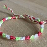 Handmade Caitlin Bracelet, anklet, trendy, comfortable, tie, embroidery thread, woven, gi Photo 0