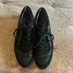Paul Green  Black Suede Metallic Zip Sneakers, Size 5.5 UK / US 8 EUC Photo 1