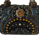 Vintage Expressions NYC Embellished Black Rhinestone Beaded Evening Handbag Fall Photo 2